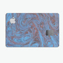 Blue Slate Marble Surface V41 - Premium Protective Decal Skin-Kit for the Apple Credit Card
