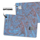 Blue Slate Marble Surface V41 - Premium Protective Decal Skin-Kit for the Apple Credit Card