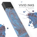 Blue Slate Marble Surface V41 - Premium Decal Protective Skin-Wrap Sticker compatible with the Juul Labs vaping device