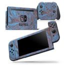 Blue Slate Marble Surface V41 - Skin Wrap Decal for Nintendo Switch Lite Console & Dock - 3DS XL - 2DS - Pro - DSi - Wii - Joy-Con Gaming Controller