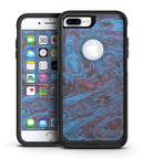 Blue Sorted Large Watercolor Polka Dots - iPhone 7 or 7 Plus Commuter Case Skin Kit