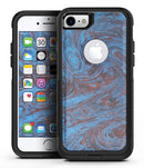 Blue Sorted Large Watercolor Polka Dots - iPhone 7 or 7 Plus Commuter Case Skin Kit