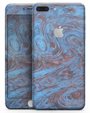 Blue Slate Marble Surface V41 - Skin-kit for the iPhone 8 or 8 Plus