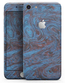 Blue Slate Marble Surface V41 - Skin-kit for the iPhone 8 or 8 Plus