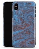 Blue Slate Marble Surface V41 - iPhone X Clipit Case