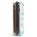 Blue Soft Never Give Up iPhone 6/6s or 6/6s Plus 2-Piece Hybrid INK-Fuzed Case