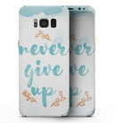 Blue Soft Never Give Up - Samsung Galaxy S8 Full-Body Skin Kit