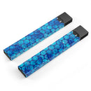 Blue Sorted Large Watercolor Polka Dots - Premium Decal Protective Skin-Wrap Sticker compatible with the Juul Labs vaping device