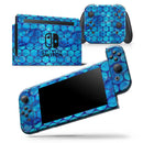 Blue Sorted Large Watercolor Polka Dots - Skin Wrap Decal for Nintendo Switch Lite Console & Dock - 3DS XL - 2DS - Pro - DSi - Wii - Joy-Con Gaming Controller