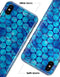 Blue Sorted Large Watercolor Polka Dots - iPhone X Clipit Case