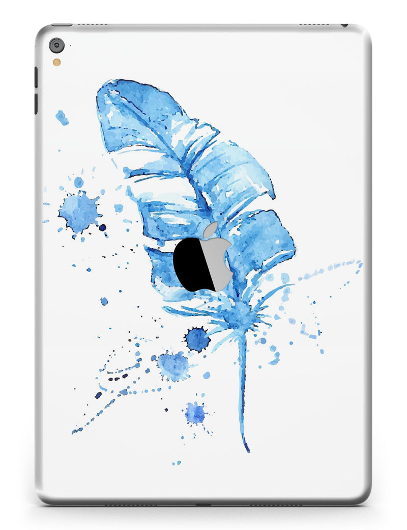 Blue Splatter Feather - iPad Pro 97 - View 3.jpg