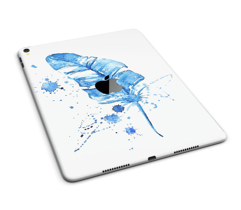 Blue Splatter Feather - iPad Pro 97 - View 5.jpg