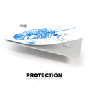 Blue Splatter Feather - Premium Protective Decal Skin-Kit for the Apple Credit Card