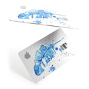 Blue Splatter Feather - Premium Protective Decal Skin-Kit for the Apple Credit Card