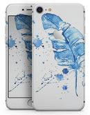 Blue Splatter Feather - Skin-kit for the iPhone 8 or 8 Plus