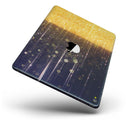 Blue Stratched Streaks with Unfocused Gold Sparkles - iPad Pro 97 - View 2.jpg