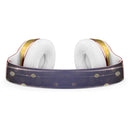 Blue Stratched Streaks with Unfocused Gold Sparkles Full-Body Skin Kit for the Beats by Dre Solo 3 Wireless Headphones