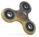 Blue Stratched Streaks with Unfocused Gold Sparkles Full-Body Fidget Spinner Skin-Kit