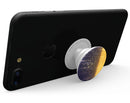 Blue Stratched Streaks with Unfocused Gold Sparkles - Skin Kit for PopSockets and other Smartphone Extendable Grips & Stands