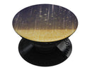 Blue Stratched Streaks with Unfocused Gold Sparkles - Skin Kit for PopSockets and other Smartphone Extendable Grips & Stands