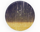 Blue Stratched Streaks with Unfocused Gold Sparkles - Skin Kit for PopSockets and other Smartphone Extendable Grips & Stands