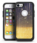 Blue Stratched Streaks with Unfocused Gold Sparkles - iPhone 7 or 8 OtterBox Case & Skin Kits