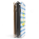 Blue Striped Watercolor Gold Anchor iPhone 6/6s or 6/6s Plus 2-Piece Hybrid INK-Fuzed Case