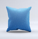 Blue Subtle Speckles ink-Fuzed Decorative Throw Pillow