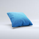 Blue Subtle Speckles ink-Fuzed Decorative Throw Pillow