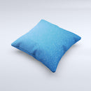 Blue Subtle Speckles ink-Fuzed Decorative Throw Pillow