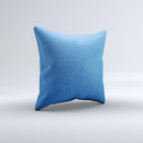 Blue Subtle Speckles ink-Fuzed Decorative Throw Pillow