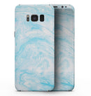 Blue Textured Marble - Samsung Galaxy S8 Full-Body Skin Kit