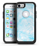Blue to Green 4221 Absorbed Watercolor Texture - iPhone 7 or 7 Plus Commuter Case Skin Kit