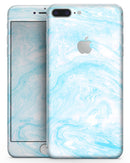 Blue Textured Marble - Skin-kit for the iPhone 8 or 8 Plus