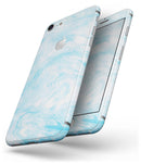 Blue Textured Marble - Skin-kit for the iPhone 8 or 8 Plus