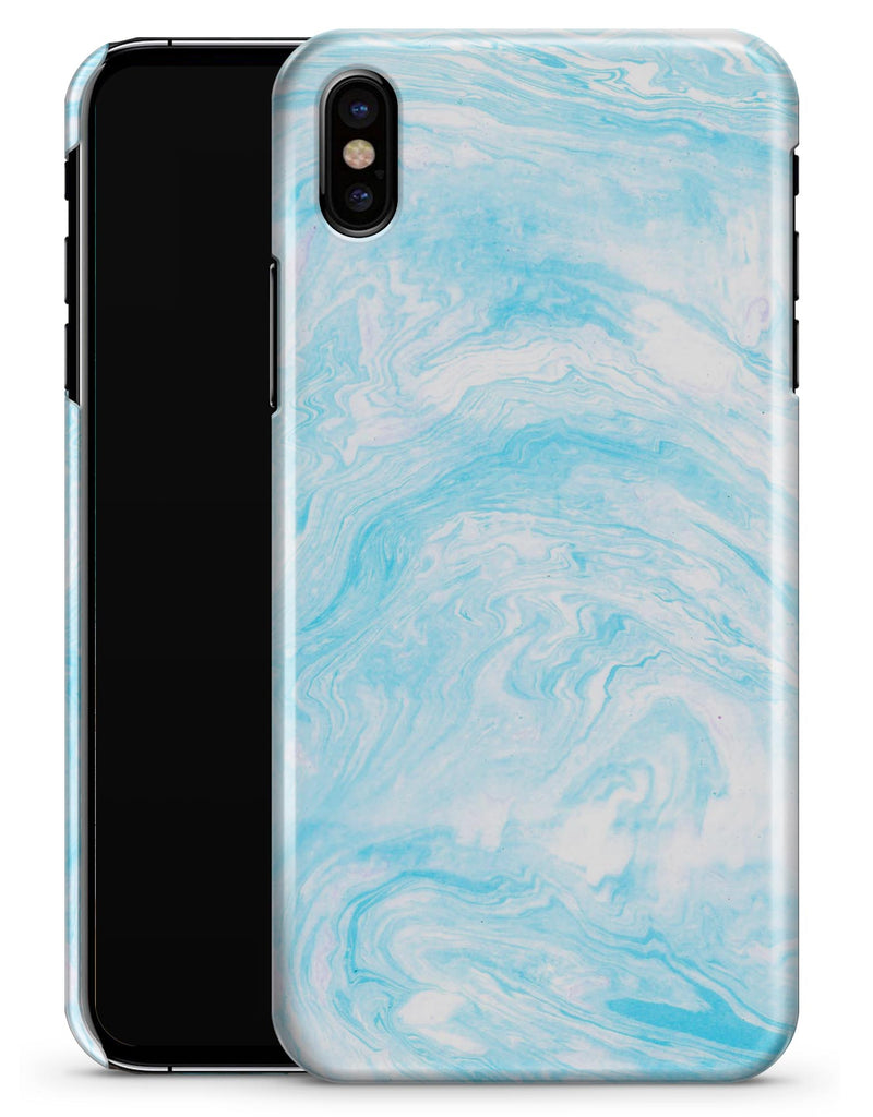 Blue Textured Marble - iPhone X Clipit Case