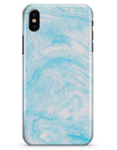 Blue Textured Marble - iPhone X Clipit Case