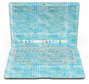 Blue Textured Triangle Pattern - MacBook Air Skin Kit