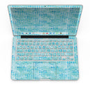 Blue Textured Triangle Pattern - MacBook Pro with Retina Display Full-Coverage Skin Kit