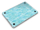 Blue Textured Triangle Pattern - MacBook Pro with Retina Display Full-Coverage Skin Kit