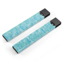 Blue Textured Triangle Pattern - Premium Decal Protective Skin-Wrap Sticker compatible with the Juul Labs vaping device