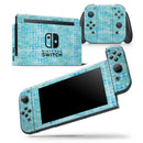 Blue Textured Triangle Pattern - Skin Wrap Decal for Nintendo Switch Lite Console & Dock - 3DS XL - 2DS - Pro - DSi - Wii - Joy-Con Gaming Controller