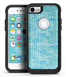 Blue Textured Triangle Pattern - iPhone 7 or 8 OtterBox Case & Skin Kits
