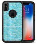 Blue Textured Triangle Pattern - iPhone X OtterBox Case & Skin Kits