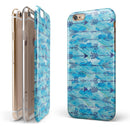 Blue Tribal Arrow Pattern iPhone 6/6s or 6/6s Plus 2-Piece Hybrid INK-Fuzed Case