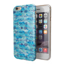 Blue Tribal Arrow Pattern iPhone 6/6s or 6/6s Plus 2-Piece Hybrid INK-Fuzed Case