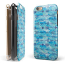 Blue Tribal Arrow Pattern iPhone 6/6s or 6/6s Plus 2-Piece Hybrid INK-Fuzed Case