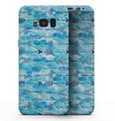 Blue Tribal Arrow Pattern - Samsung Galaxy S8 Full-Body Skin Kit