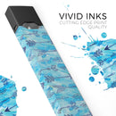 Blue Tribal Arrow Pattern - Premium Decal Protective Skin-Wrap Sticker compatible with the Juul Labs vaping device