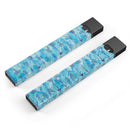 Blue Tribal Arrow Pattern - Premium Decal Protective Skin-Wrap Sticker compatible with the Juul Labs vaping device